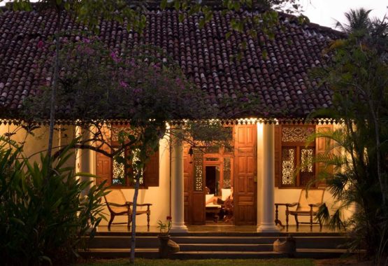 doctors house veranda at night sri lanka